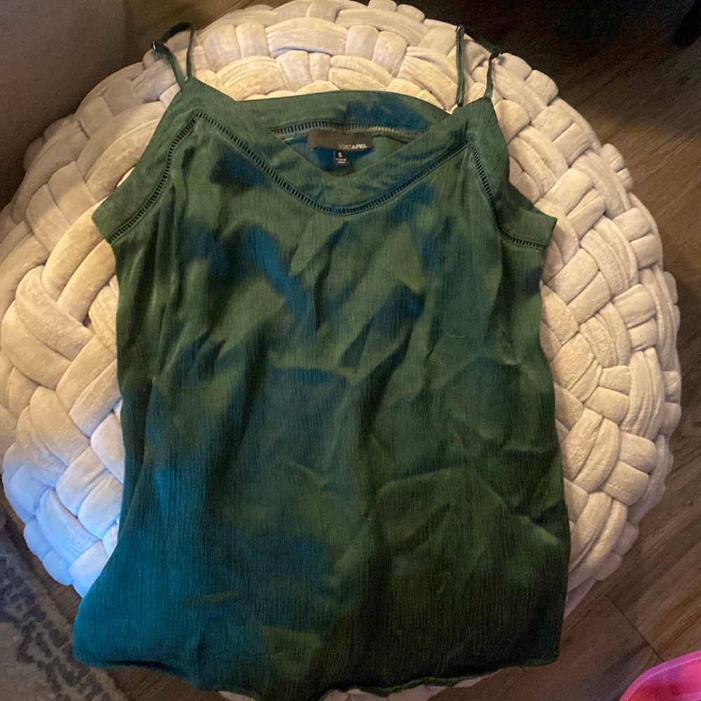 Green tank top